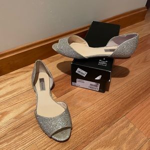 Inc rhinestone flat sandals